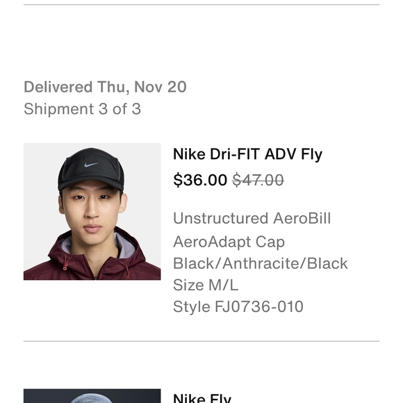 Nike Dri-FIT ADV Fly Unstructured AeroBill AeroAdapt Cap Size M/L - Picture 6 of 6